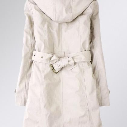Winter Fashion White Cotton Coats